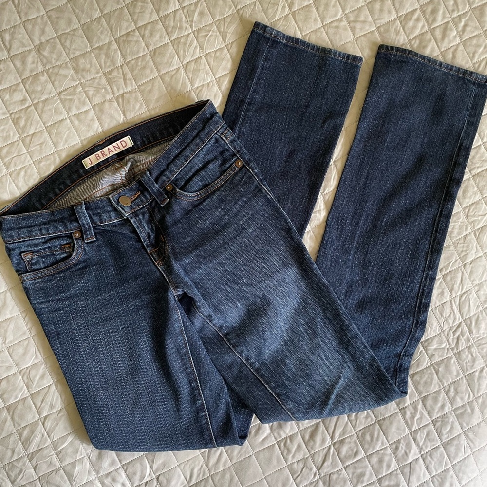 J Brand Low Rise Dark Blue Jeans